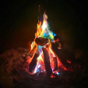 HAMMER + AXE 6 PK CAMPFIRE COLORANT-Multicolored Changing Campfire Powder NWT